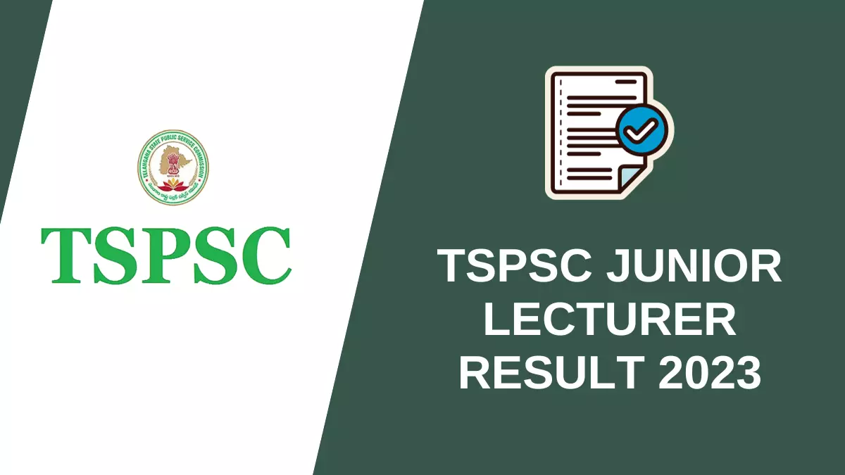 TSPSC JL Result 2023