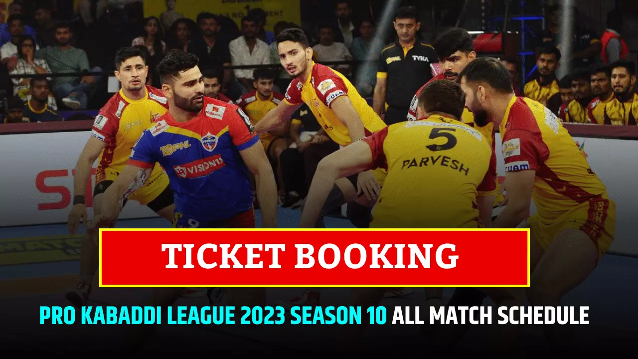 Pro Kabaddi League 2023 -2024 Season 10 online ticket booking 
