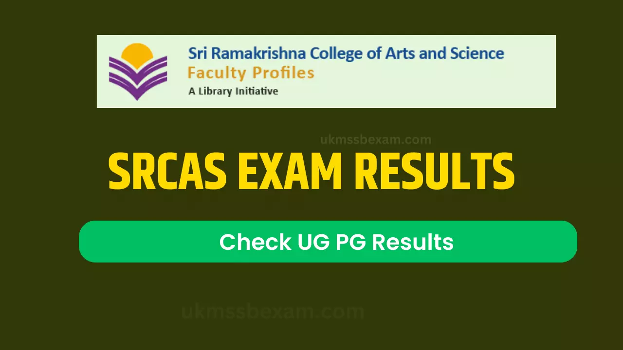 SRCAS Exam Results direct download link