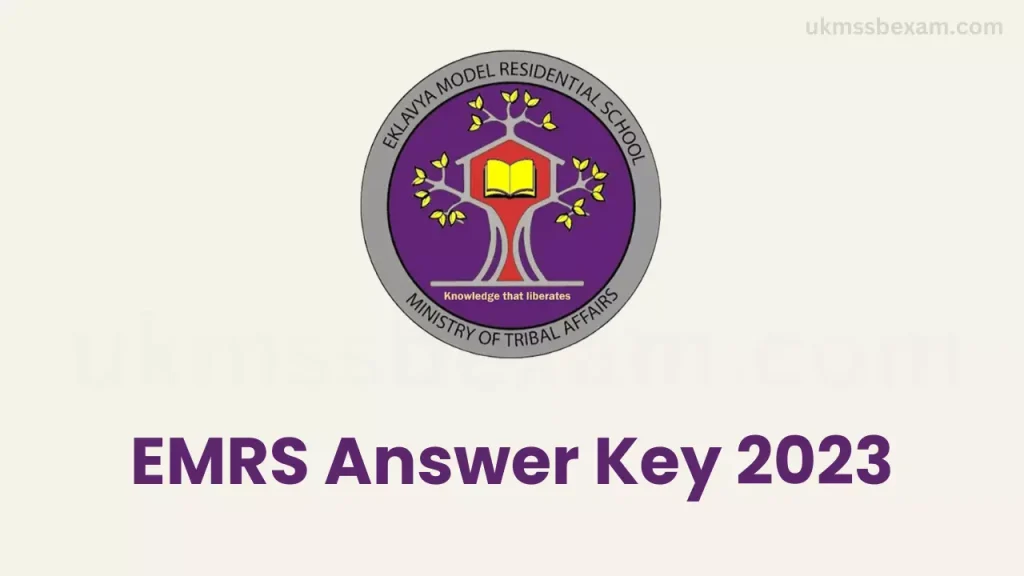 EMRS Answer Key 2023 pdf