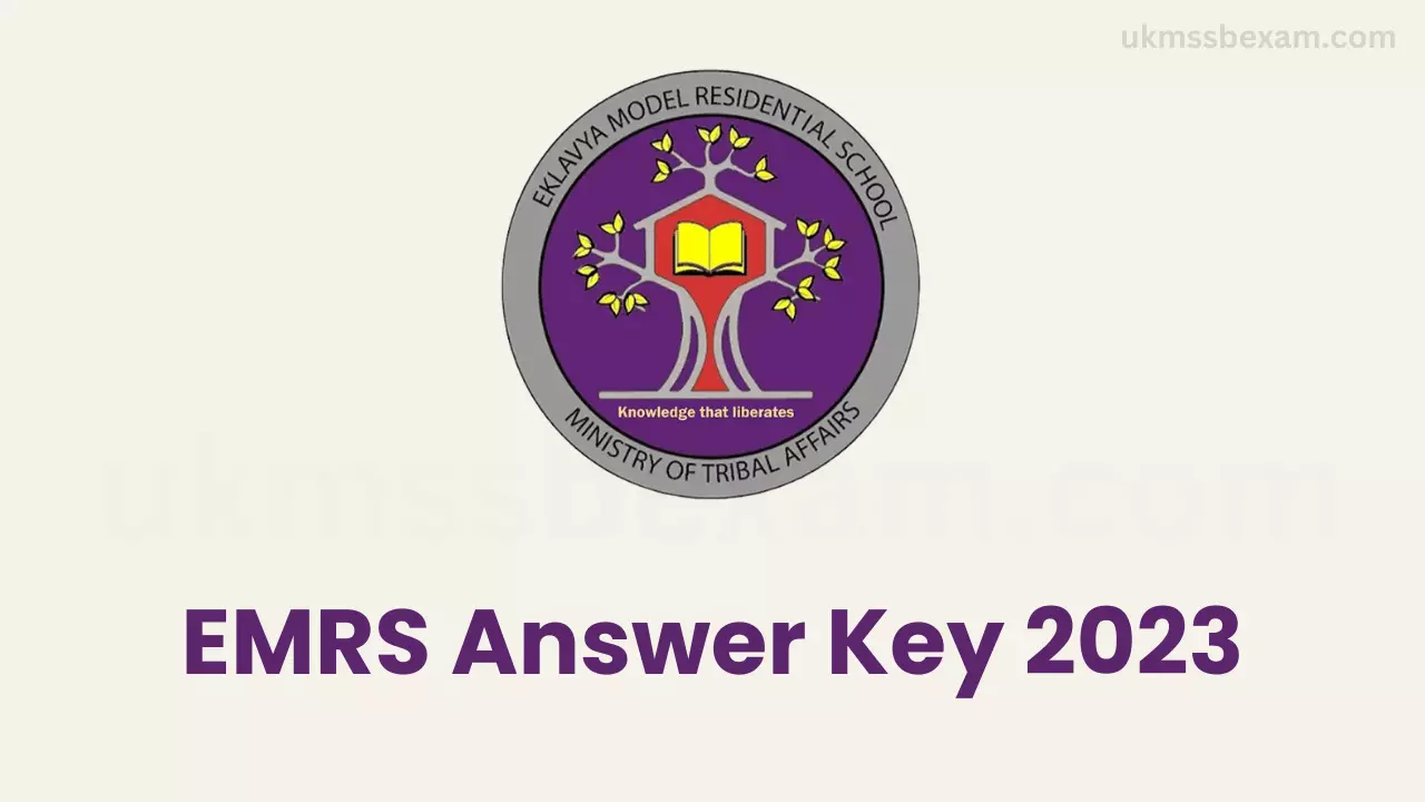 EMRS Answer Key 2023 pdf 