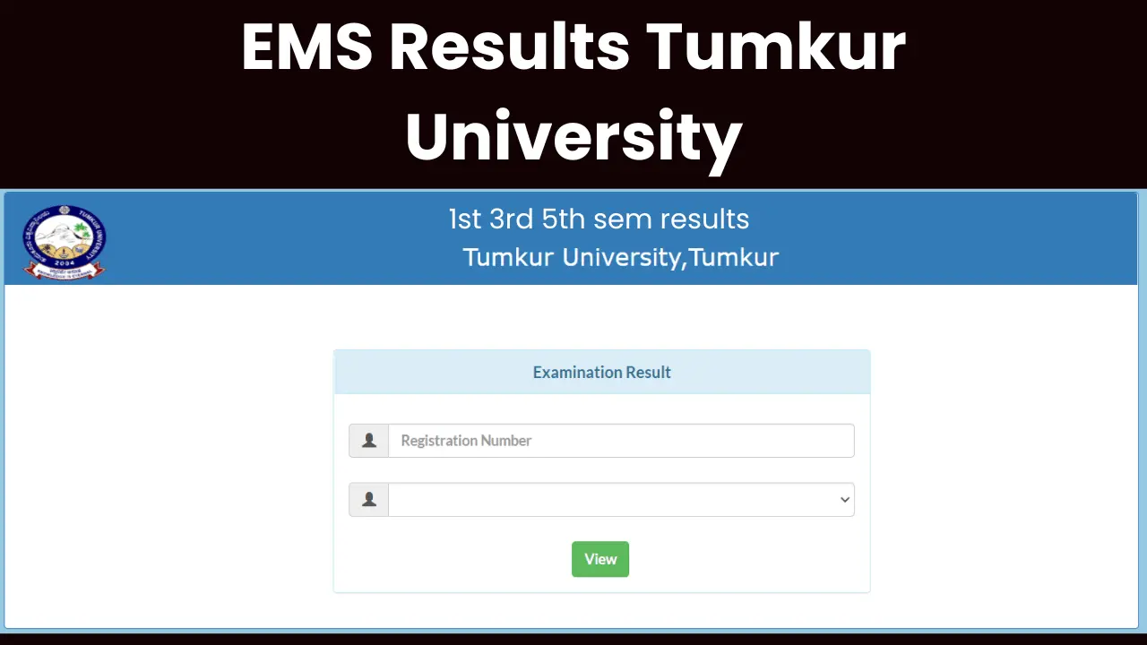 EMS Results Tumkur University 2024 (Direct Link), Check Tumkur