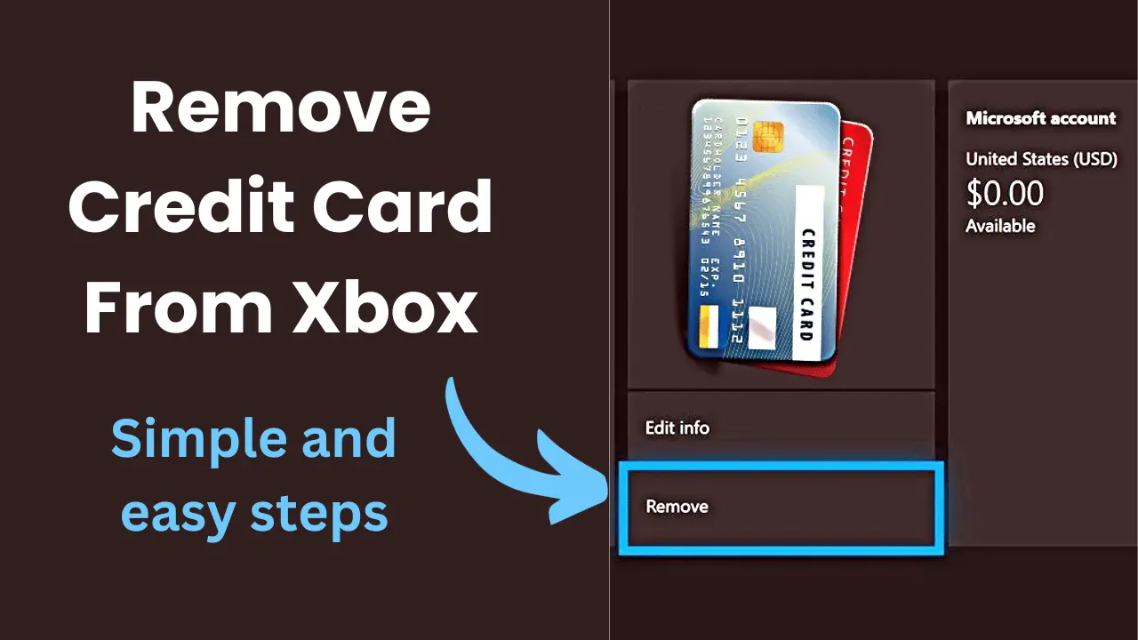 Remove Credit Card From Xbox