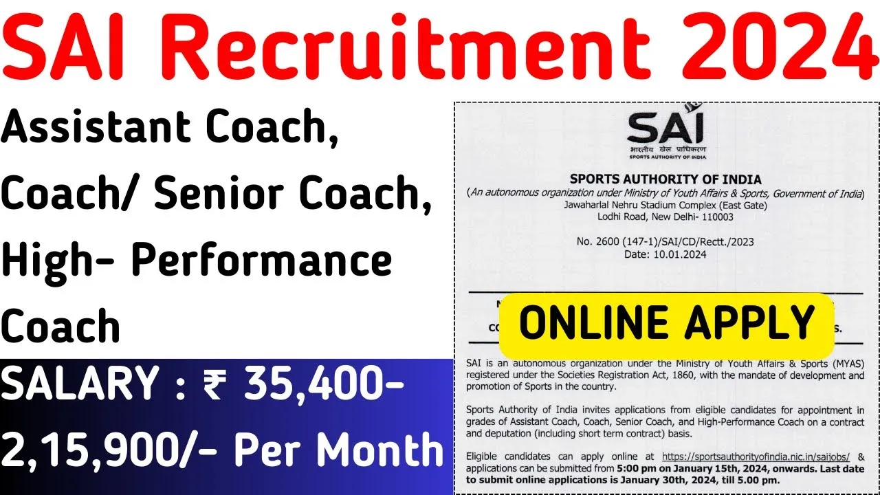 Sports Authority Of India Recruitment