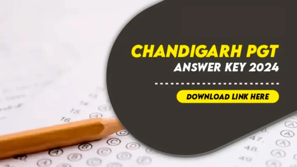 Chandigarh PGT Answer Key 2024